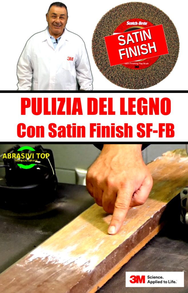 Pulire e spazzolare il legno con Sation Finish